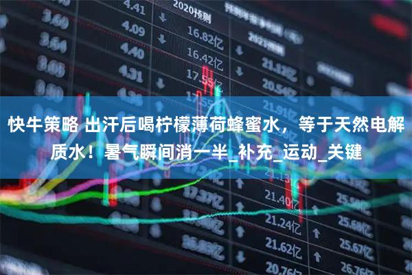 快牛策略 出汗后喝柠檬薄荷蜂蜜水，等于天然电解质水！暑气瞬间消一半_补充_运动_关键