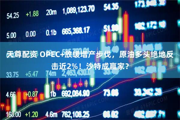 天尊配资 OPEC+放缓增产步伐，原油多头绝地反击近2%！沙特成赢家？